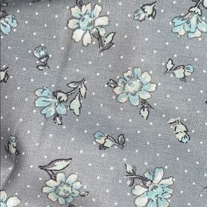 Cotton face mask, flowers and polka dots